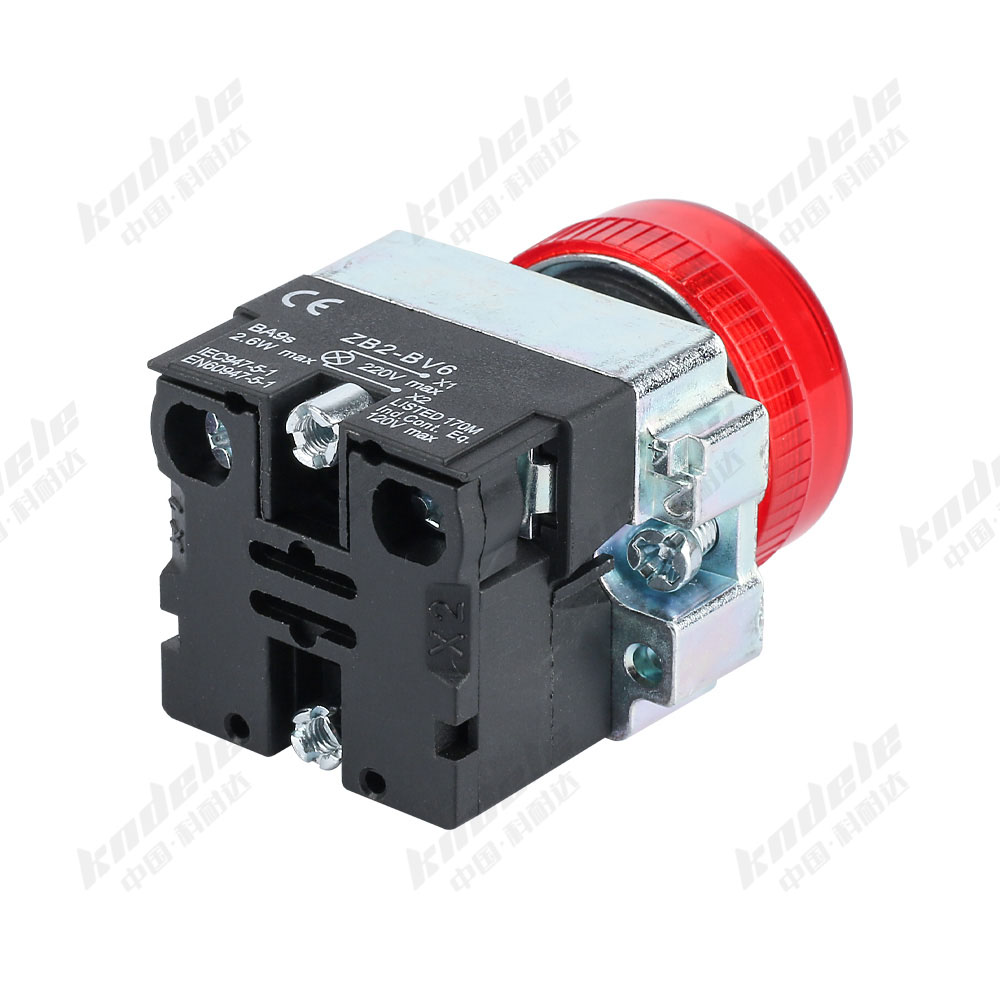 22mm Momentary Push Button with LED Pilot Lamp - Kenaida Electric