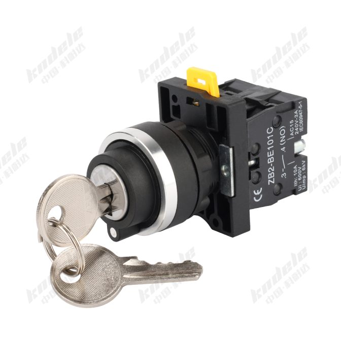 Push button key switch
