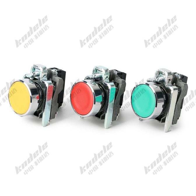 Flat style push button momentary switch