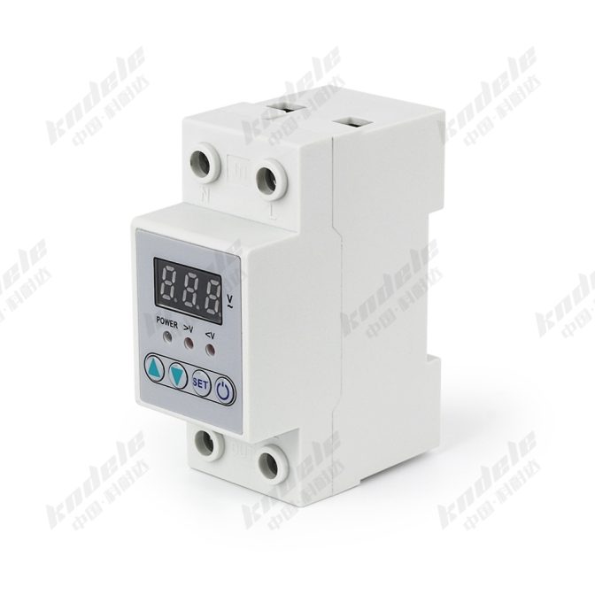 KP1-63V 2P Single-Display Voltage Current Protector