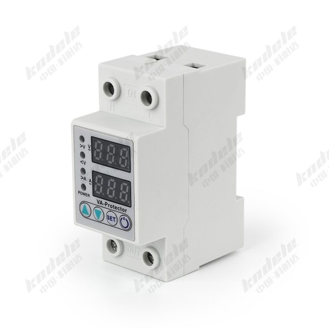 KP1-63VA 2P Dual-Display Voltage Current Protector